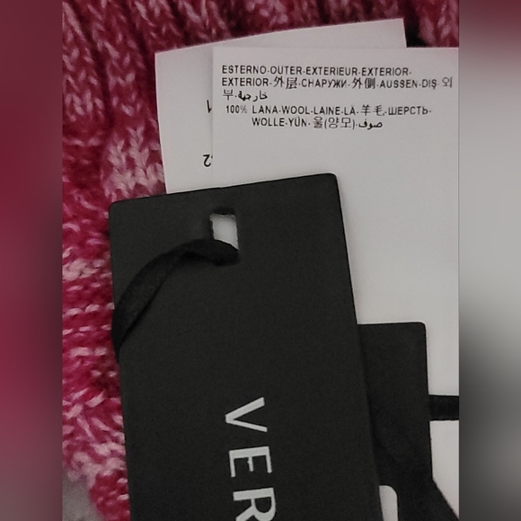 Sold‼️Versace knitwear pink beanie size L - Picture 7 of 7